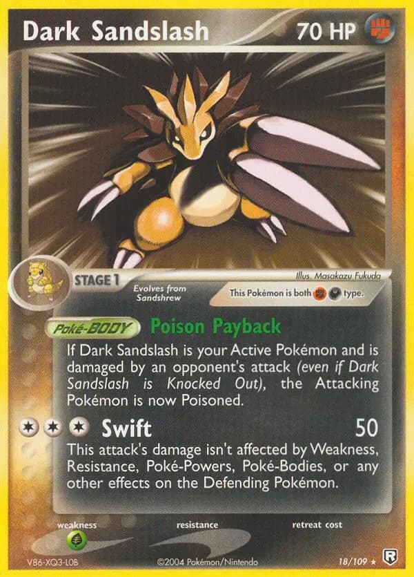 Dark Sandslash — Team Rocket Returns card #18