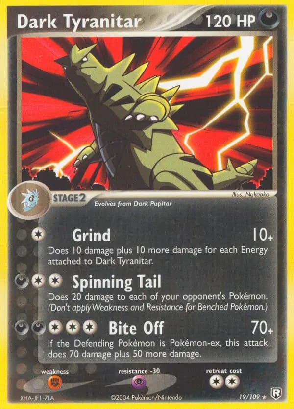 Dark Tyranitar — Team Rocket Returns card #19