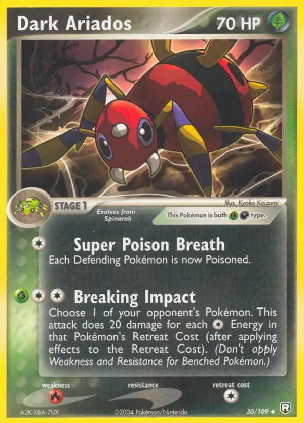 Dark Ariados — Team Rocket Returns card #30