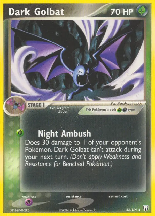 Dark Golbat — Team Rocket Returns card #34