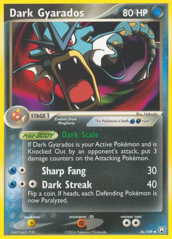 Dark Gyarados — Team Rocket Returns card #36