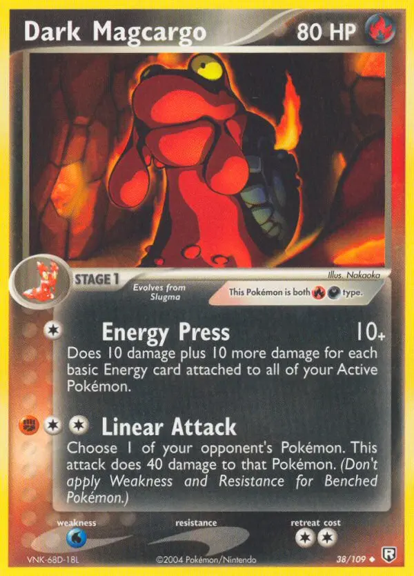 Dark Magcargo — Team Rocket Returns card #38
