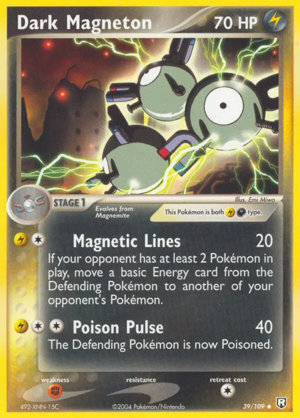 Dark Magneton — Team Rocket Returns card #39