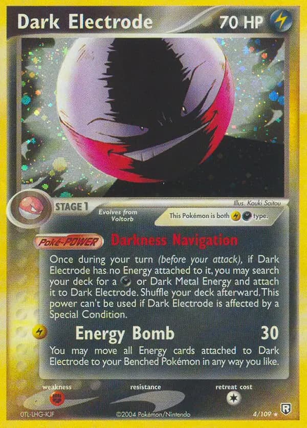 Dark Electrode — Team Rocket Returns card #4