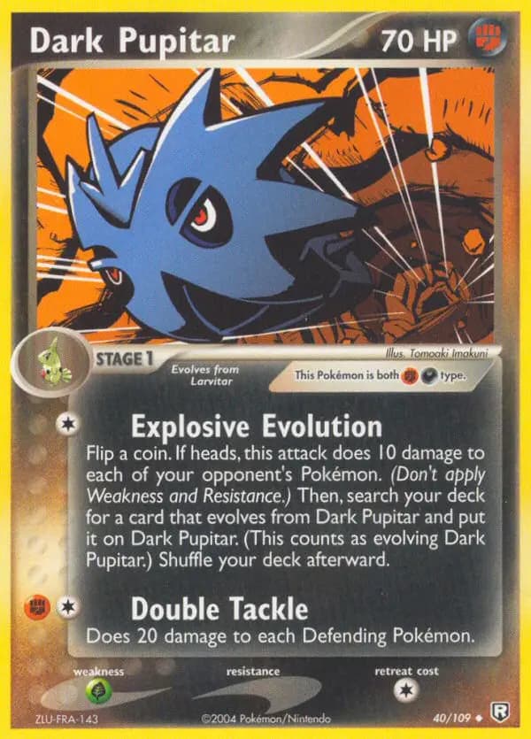 Dark Pupitar — Team Rocket Returns card #40