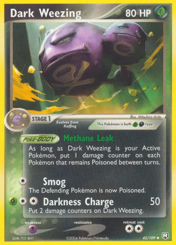 Dark Weezing — Team Rocket Returns card #42