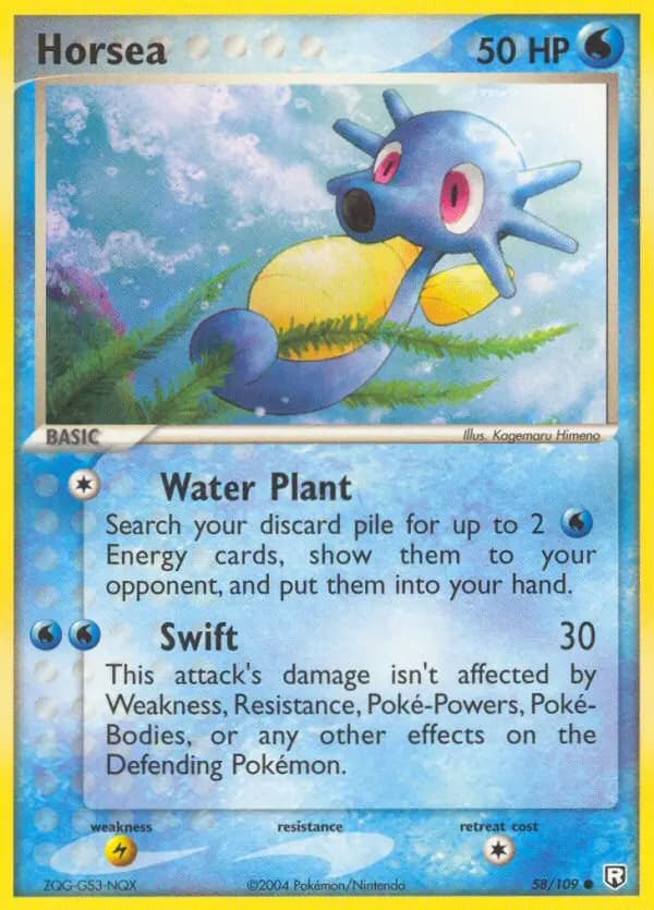 Horsea — Team Rocket Returns card #58