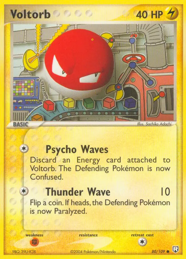 Voltorb — Team Rocket Returns card #80