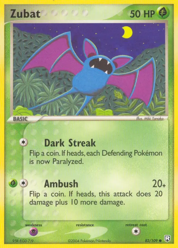 Zubat — Team Rocket Returns card #82