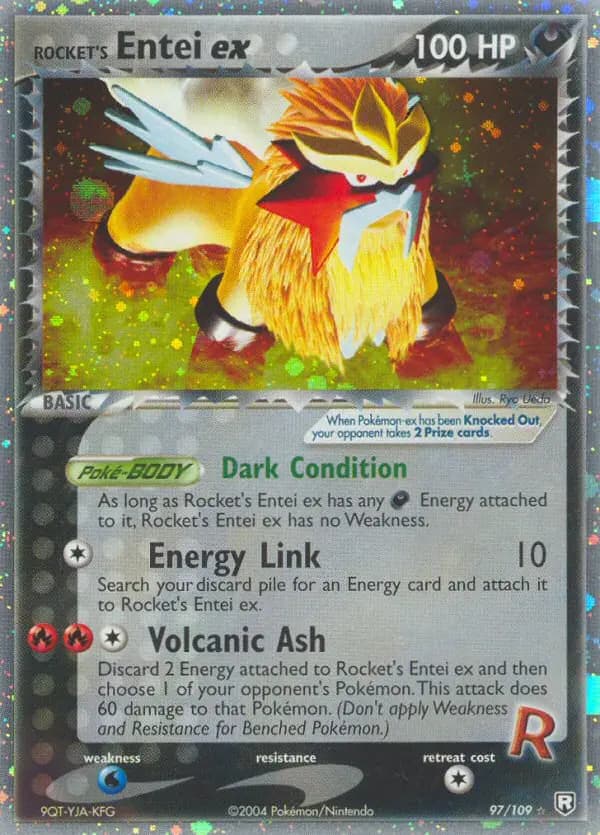 Rocket's Entei ex — Team Rocket Returns card #97