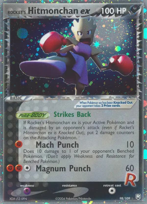 Rocket's Hitmonchan ex — Team Rocket Returns card #98