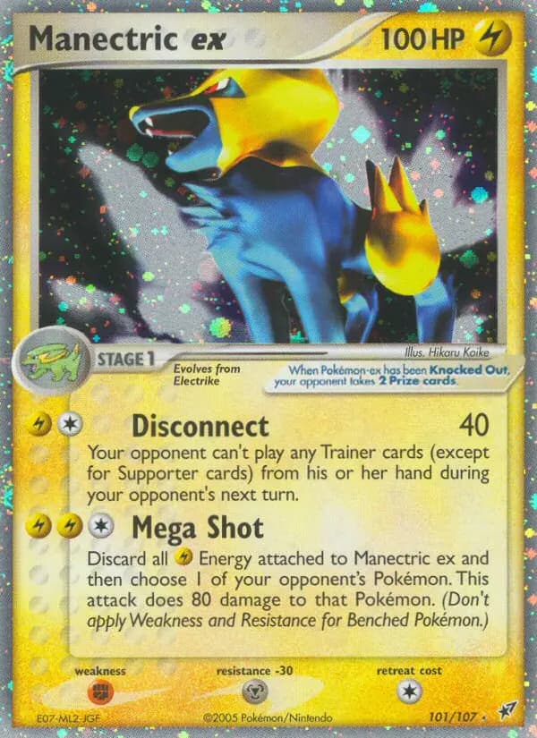 Manectric ex — Deoxys card #101
