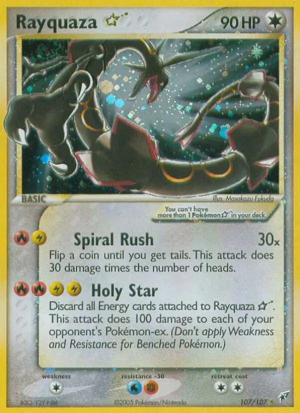 Rayquaza Star — Deoxys card #107