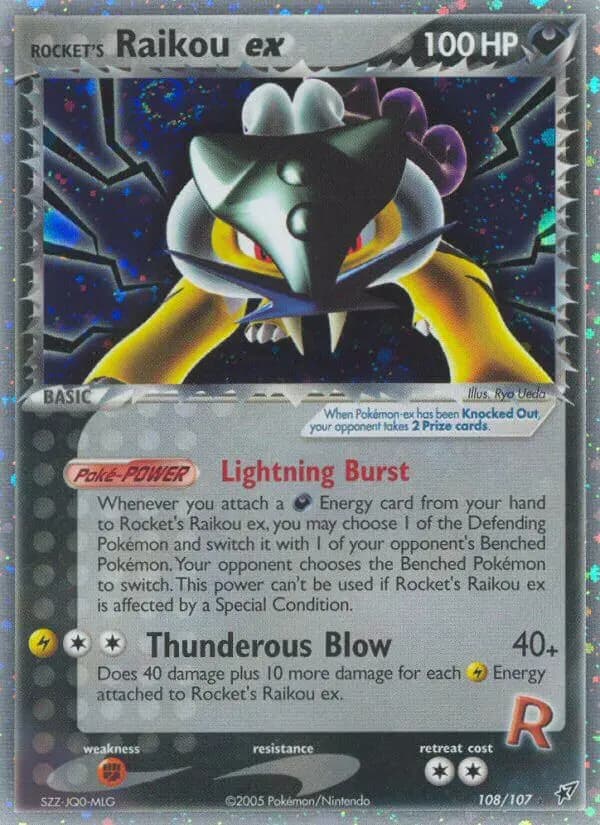 Rocket's Raikou ex — Deoxys card #108