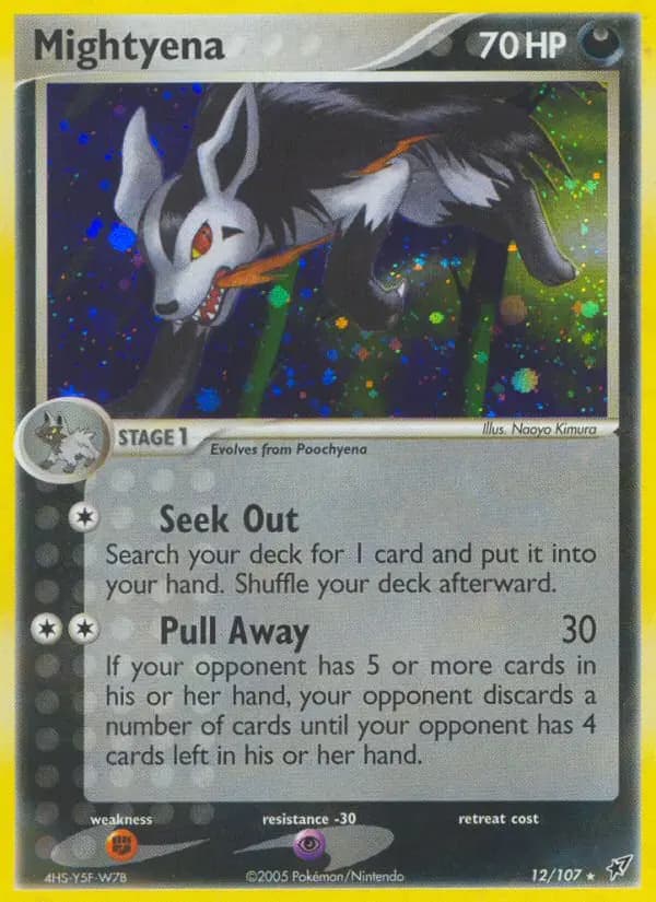 Mightyena — Deoxys card #12
