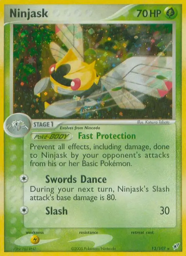 Ninjask — Deoxys card #13