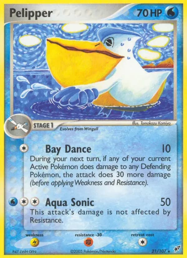 Pelipper — Deoxys card #21