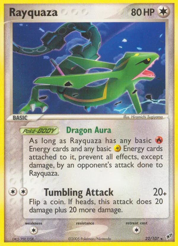 Rayquaza — Deoxys card #22