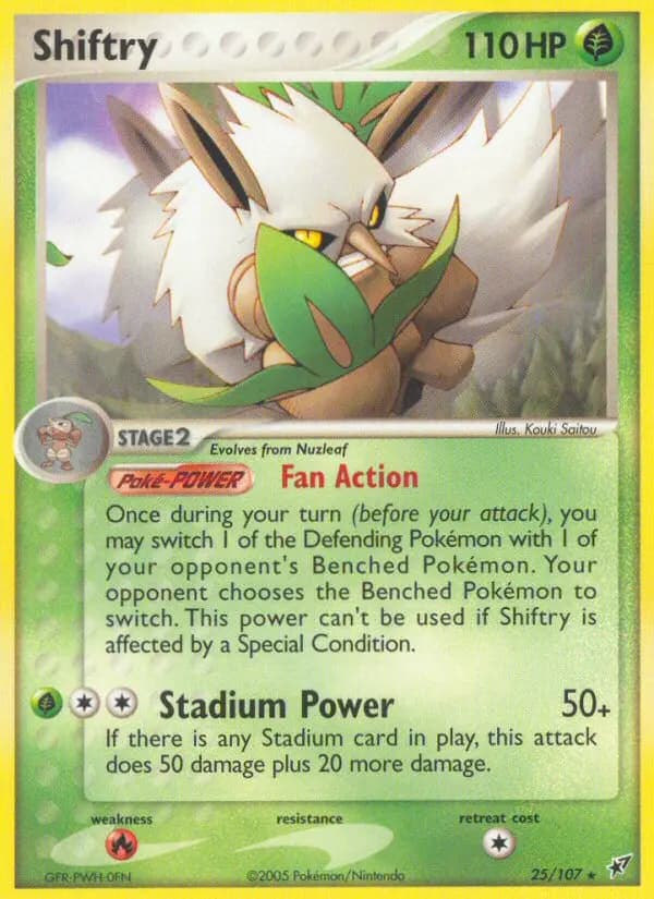 Shiftry — Deoxys card #25