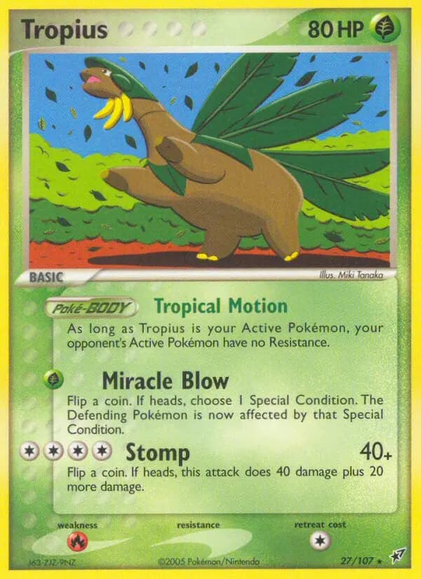 Tropius — Deoxys card #27