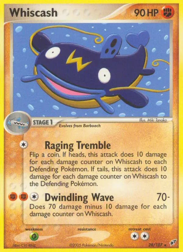 Whiscash — Deoxys card #28