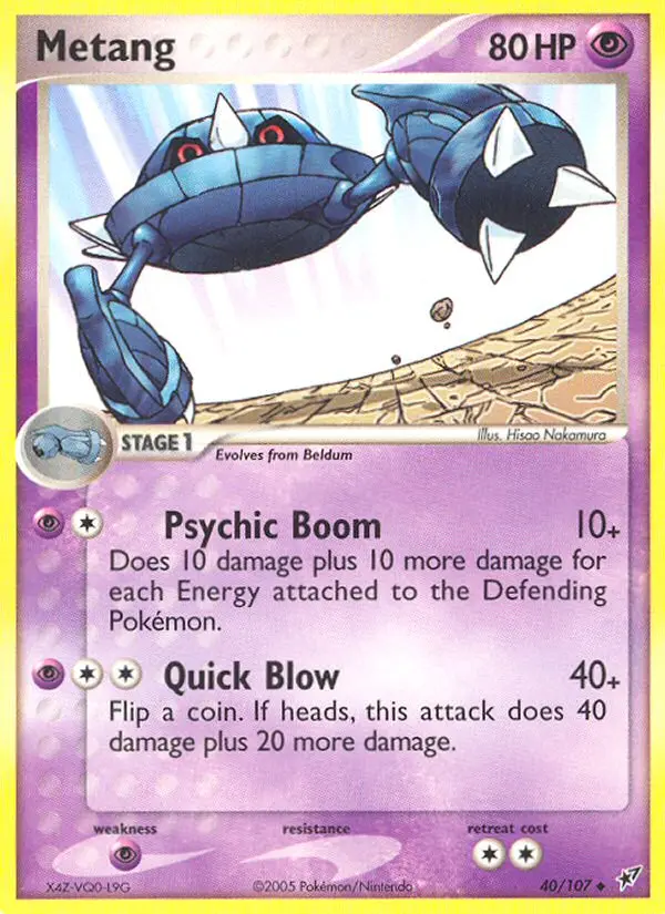 Metang — Deoxys card #40