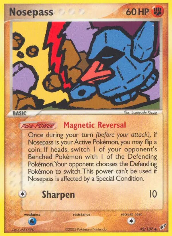 Nosepass — Deoxys card #42