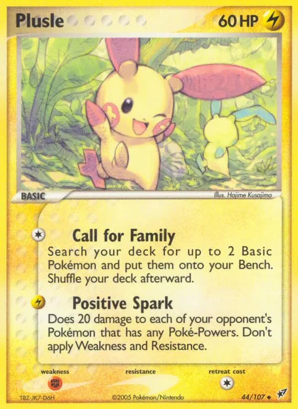 Plusle — Deoxys card #44