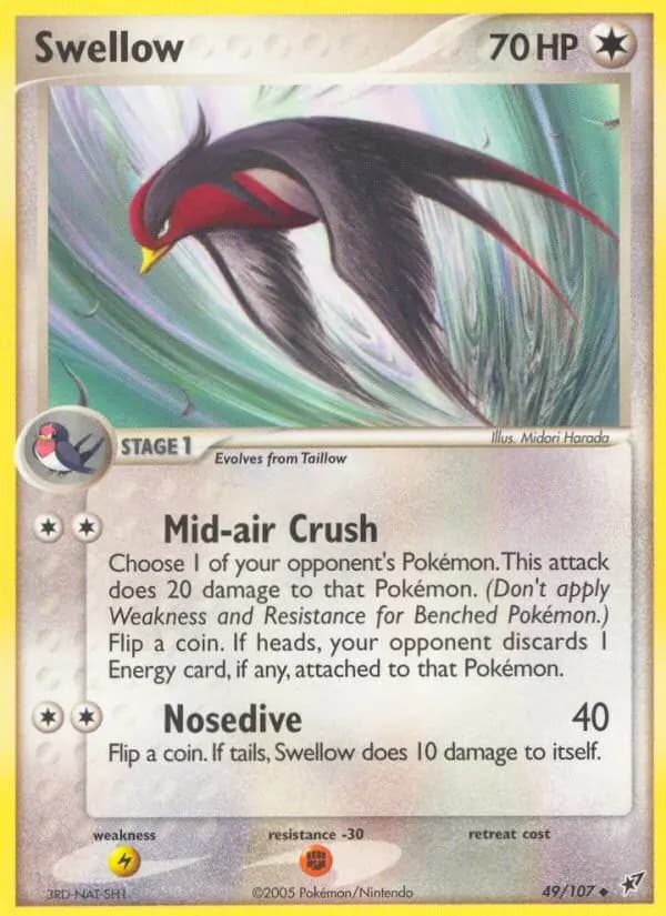 Swellow — Deoxys card #49