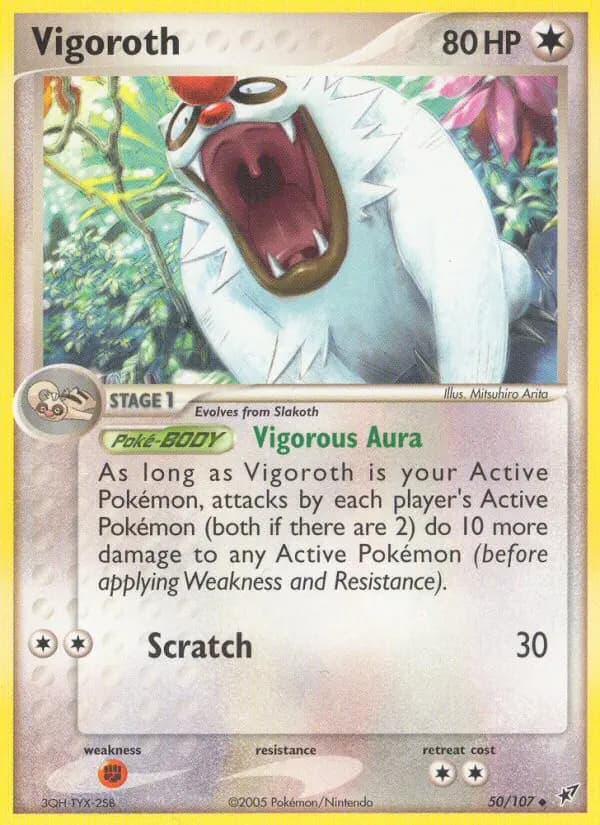 Vigoroth — Deoxys card #50