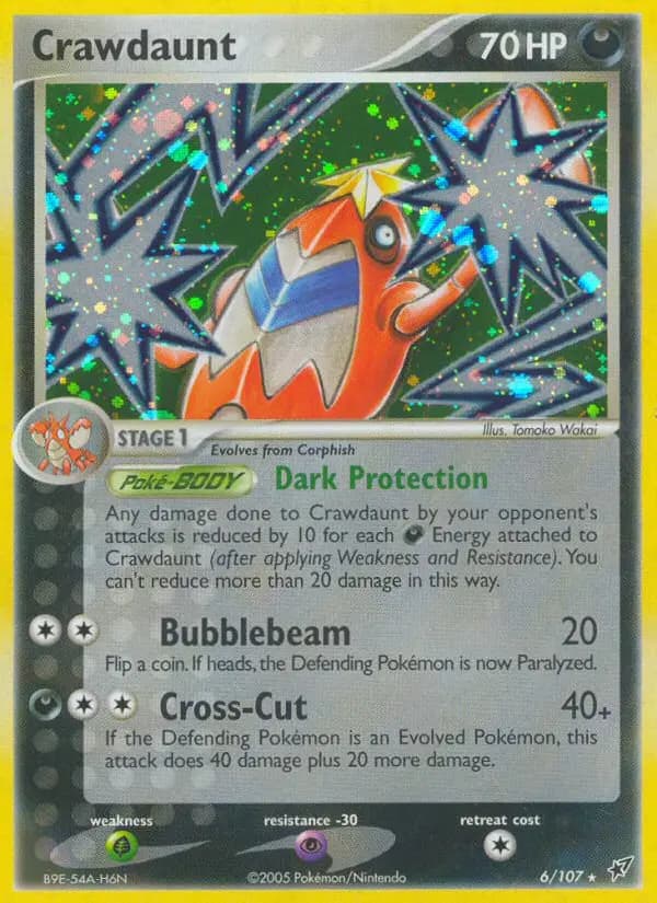 Crawdaunt — Deoxys card #6