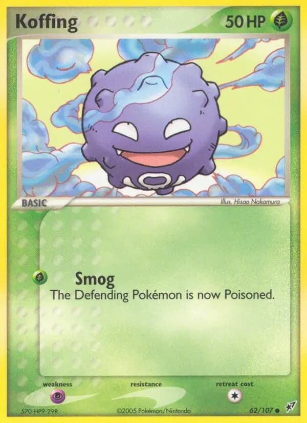 Koffing — Deoxys card #62
