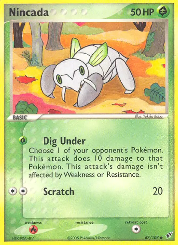 Nincada — Deoxys card #67