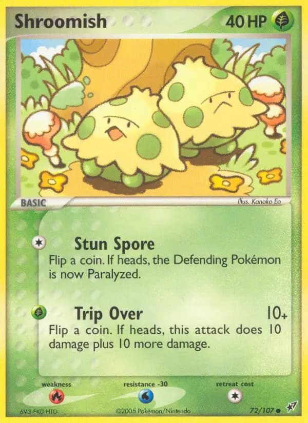Shroomish — Deoxys card #72