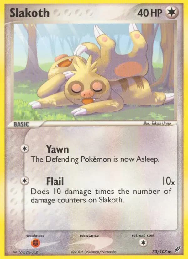 Slakoth — Deoxys card #73