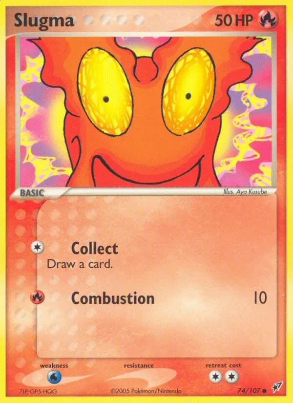 Slugma — Deoxys card #74