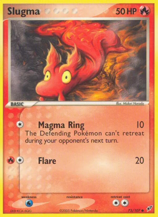 Slugma — Deoxys card #75