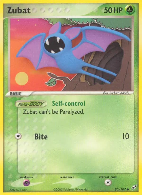 Zubat — Deoxys card #83