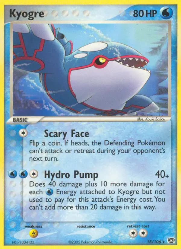 Kyogre — Emerald card #15