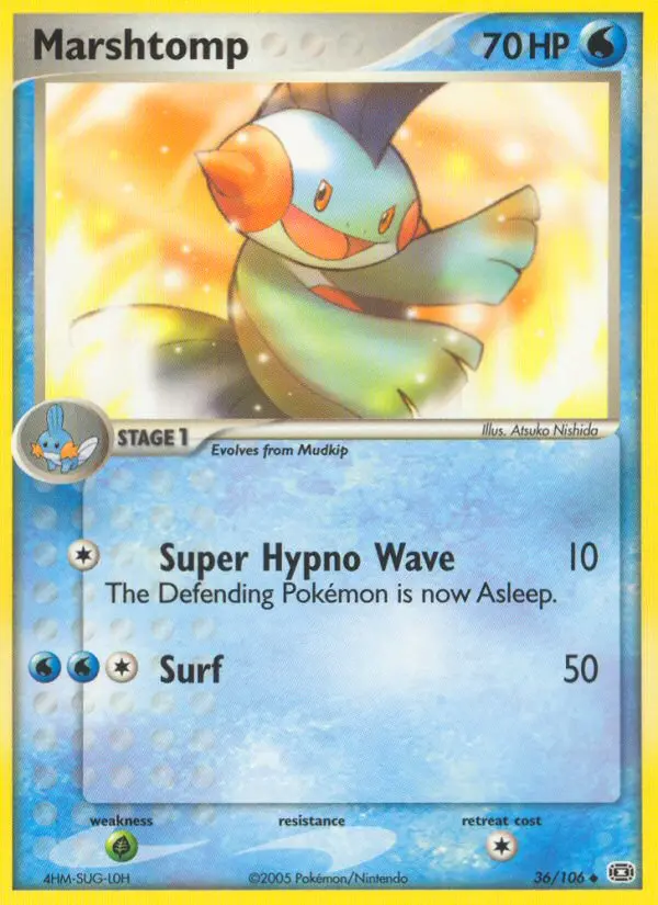 Marshtomp — Emerald card #36