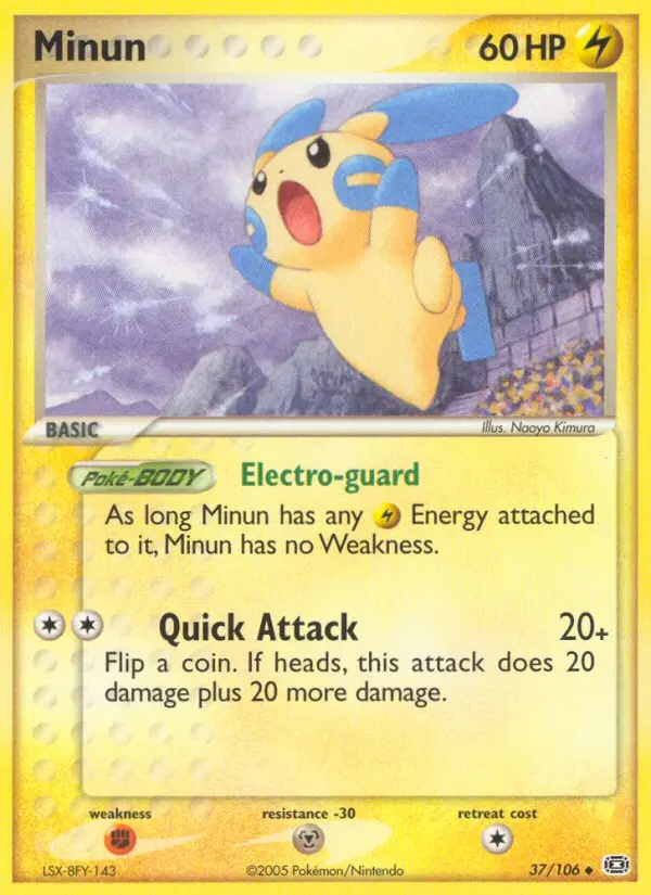 Minun — Emerald card #37