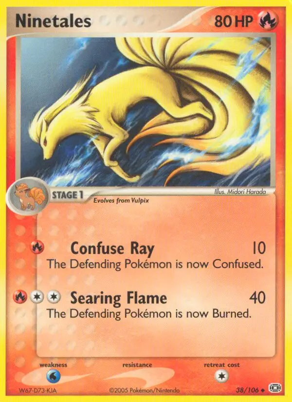Ninetales — Emerald card #38