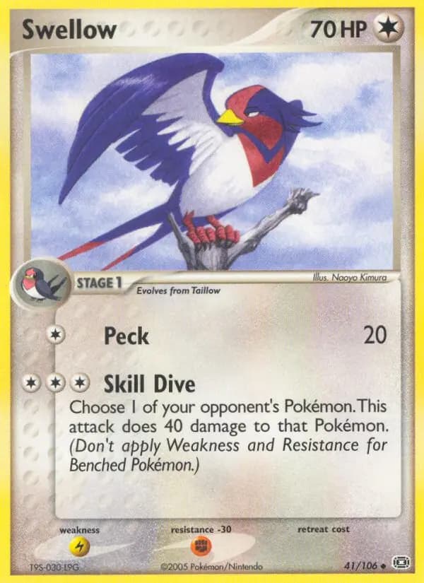 Swellow — Emerald card #41