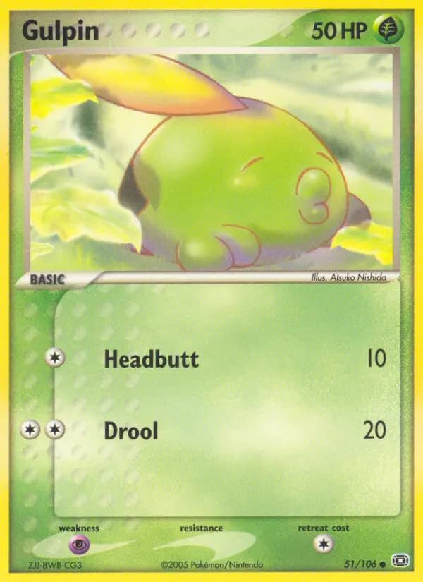 Gulpin — Emerald card #51
