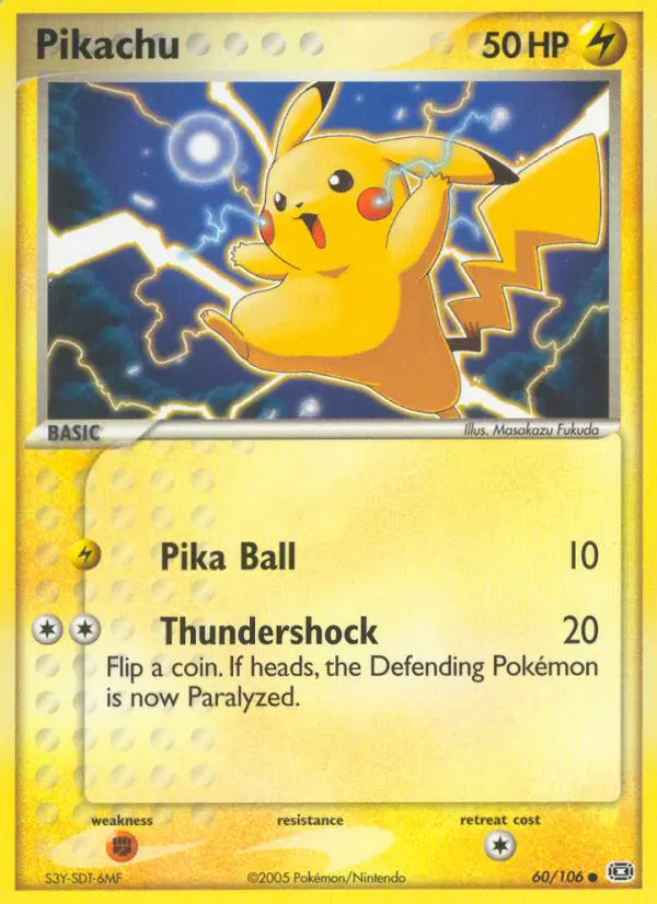 Pikachu — Emerald card #60