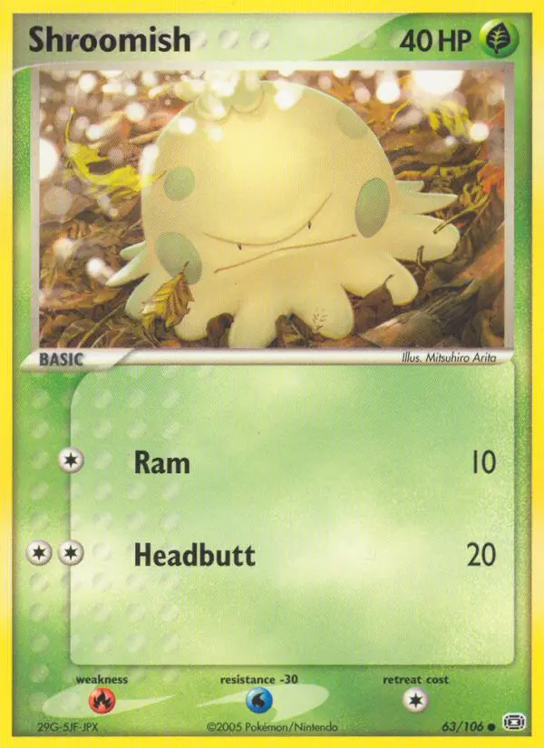 Shroomish — Emerald card #63