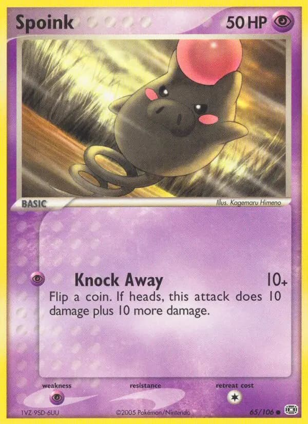 Spoink — Emerald card #65