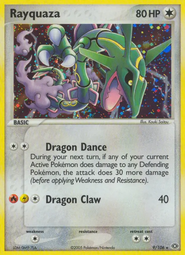 Rayquaza — Emerald card #9