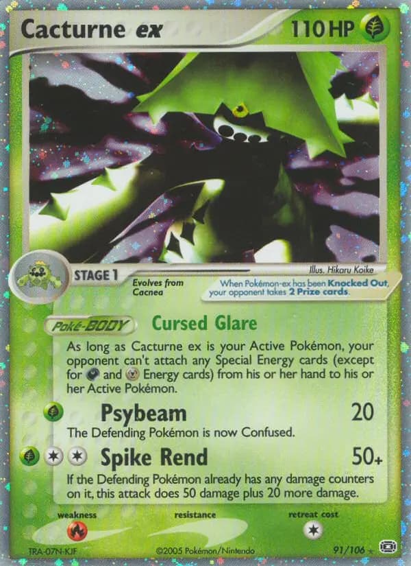 Cacturne ex — Emerald card #91
