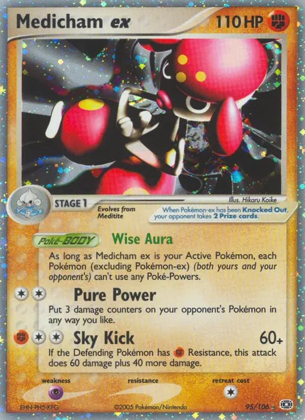 Medicham ex — Emerald card #95